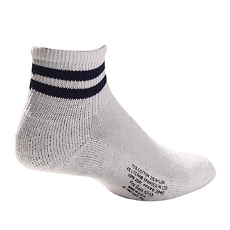 Pro Feet Postal Approved Black Ankle Socks - Large