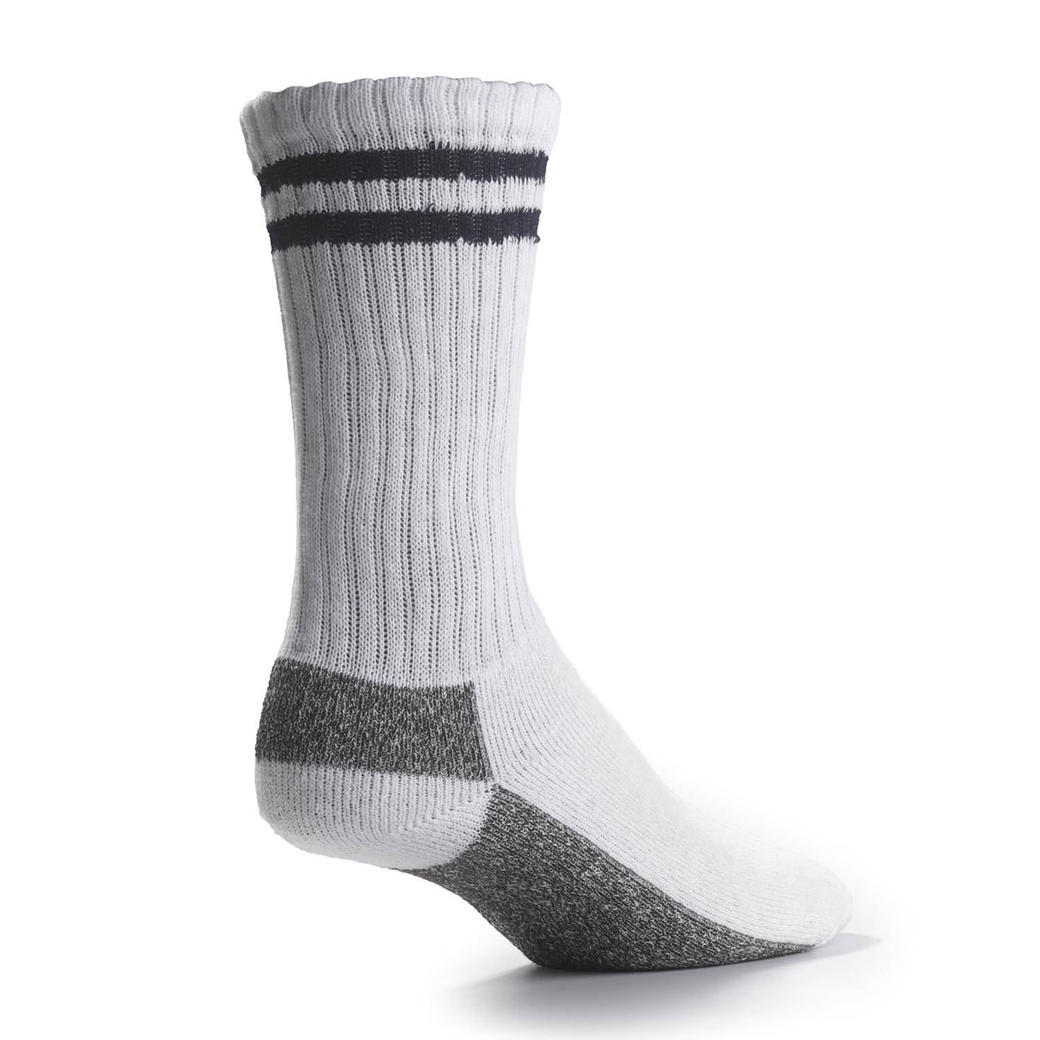 WHITE THOROGOOD COOLMAX CREW LENGTH SOCK