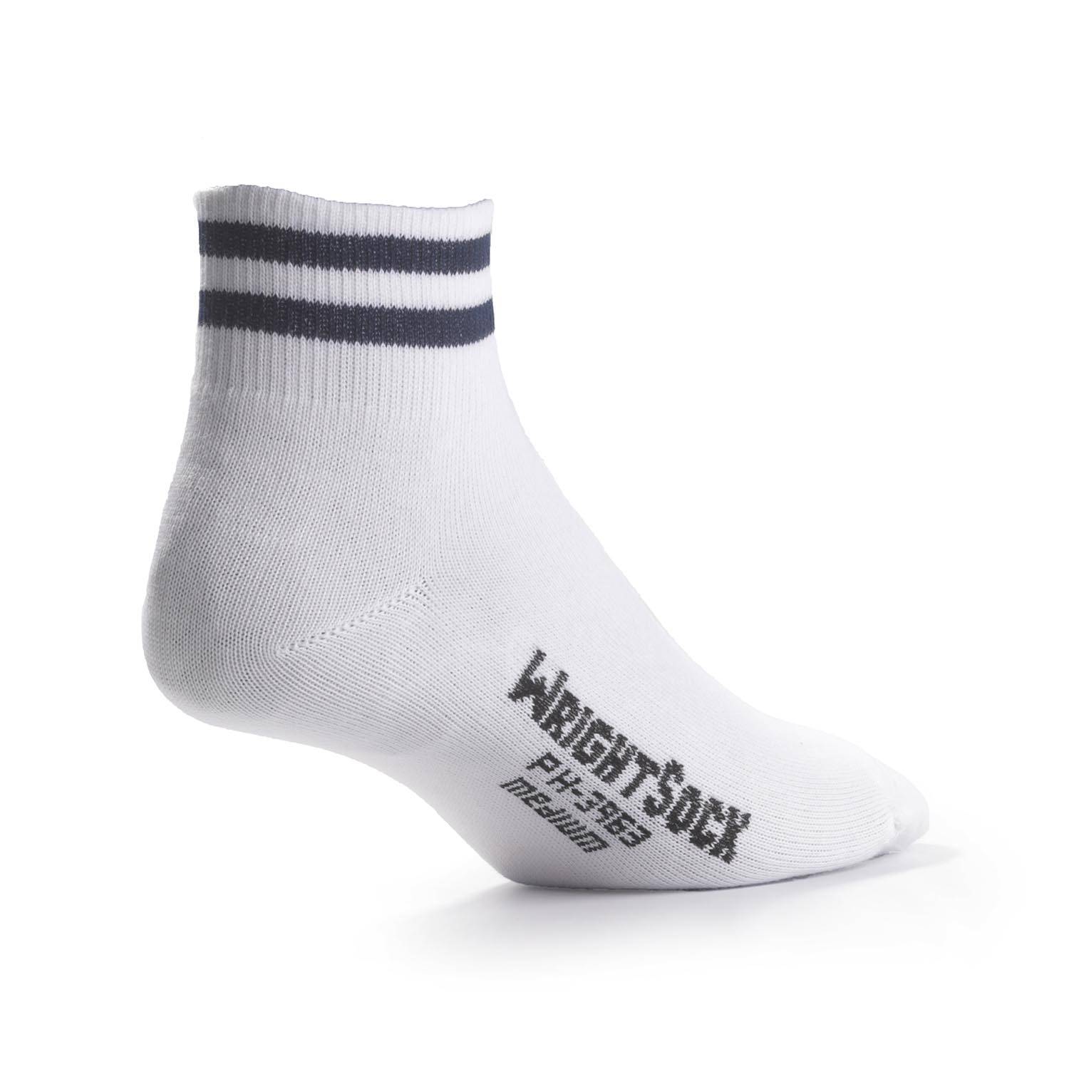 WHITE WRIGHTSOCK DOUBLE LAYER ANKLE LENGTHE SOCK